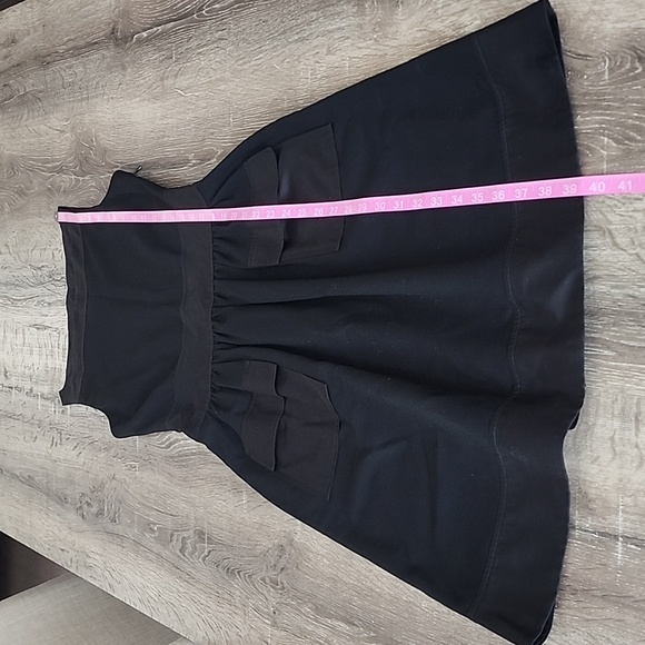 DVF Diane Von Furstenburg Zanne Ruched W/ Pockets Sheath Dress Black Size 6 - Picture 6 of 10